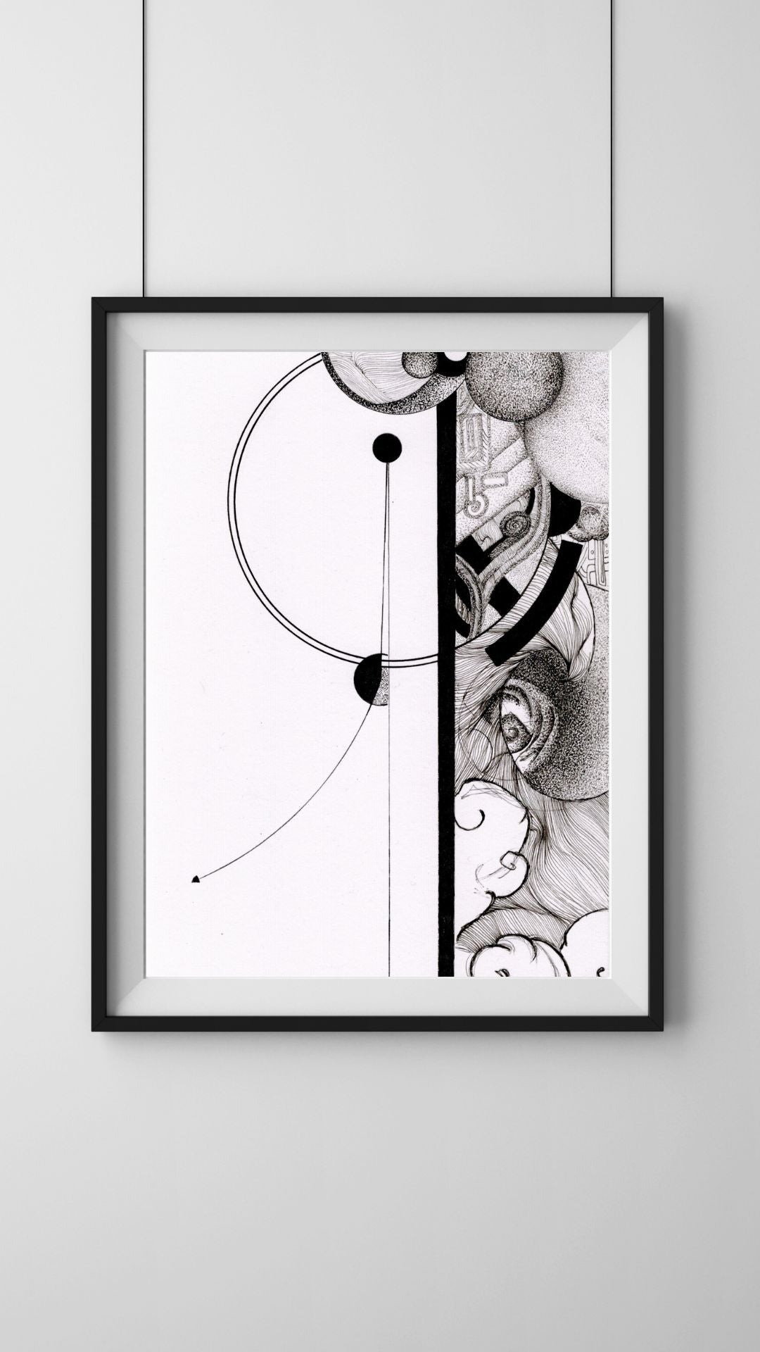 Oeuvre originale : "Espace-Temps #3 - Lâcher prise"