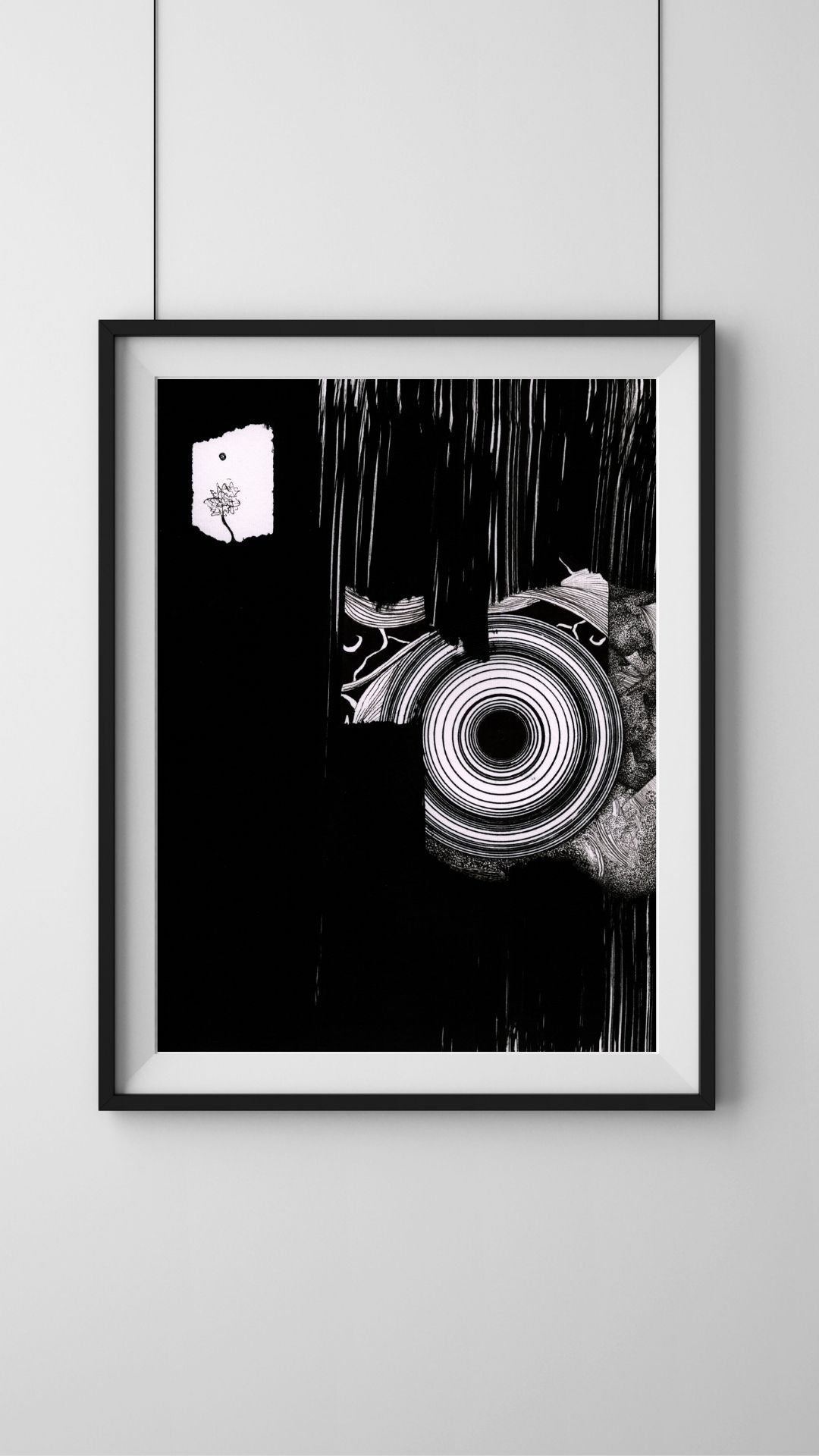 Oeuvre originale : "Espace-Temps #7 - Caché.e aux yeux insoutenables"