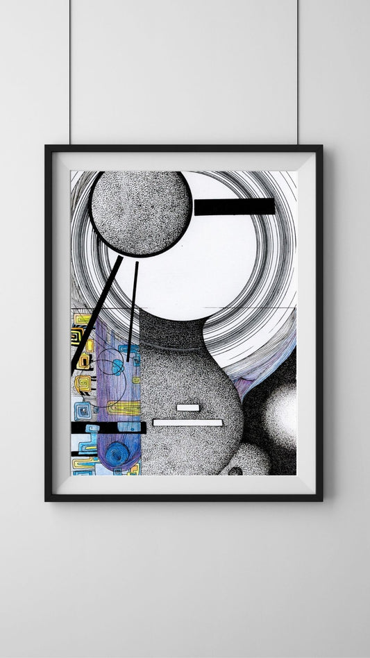 Oeuvre originale : "Espace-Temps #5 - Reprendre Espoir"